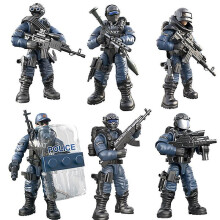 (I without box) Military Special Force Soldiers Modern Action Figures With Weapon Equipment Army Ww2 Moc Building Blocks Toys For Children Boys