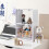 (Black) Dustproof Storage Display box Action Figure Minifigure Display Box Cosmetics Dolls Storage 5
