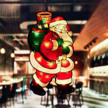 (Large backpack for the elderly) Led Wall Hanging Suction Lamp Christmas Shop Window Decoration Lamp Holiday Scene Layout Ambience Light