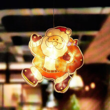 (Painted backpack for the elderly) Led Wall Hanging Suction Lamp Christmas Shop Window Decoration Lamp Holiday Scene Layout Ambience Light