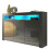 Creative Furniture Aether 155cm Sideboard LED - Dark Grey Gloss Doors 7