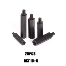 (20pcs m15x12mm) 20/180Pcs M3 Female Male Hex Hexagon Pillar Nylon Standoff Spacer Column For Pcb Motherboard Plastic Spacing Phillips Screws