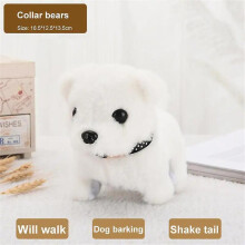 (05 plush toys) Electronic Pet Dog Toy Walking Interactive Dog Plush Doll Toys Vibrating Automatic Moving Electric Puppy Gift For Baby Kids