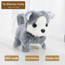(14 plush toys) Electronic Pet Dog Toy Walking Interactive Dog Plush Doll Toys Vibrating Automatic Moving Electric Puppy Gift For Baby Kids