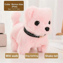 (13 plush toys) Electronic Pet Dog Toy Walking Interactive Dog Plush Doll Toys Vibrating Automatic Moving Electric Puppy Gift For Baby Kids
