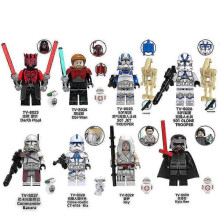 2025 Star Wars-Darth Maul CommanderBacara Obi-Wan Rey Kylo Ren building human block toys minifigures Block Doll 8PCS