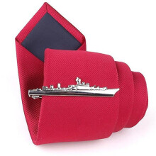 (9) Men Alloy Metal Gold Color Tie Clips Clasp Cufflinks Steamship Dolphin Airplane Tie Bar Wedding Party Jewelry Pin