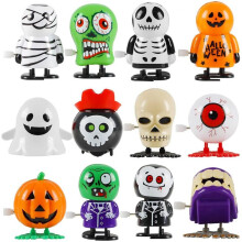 (12m halloween clockwork suit) Halloween Wind-up Toy Suit Movable Winding With Eyes Jumping Ghost Tooth Witch Witch Gift