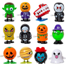 (Halloween clockwork 12 d series) Halloween Wind-up Toy Suit Movable Winding With Eyes Jumping Ghost Tooth Witch Witch Gift