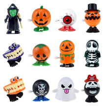(Halloween clockwork 12 suit a series) Halloween Wind-up Toy Suit Movable Winding With Eyes Jumping Ghost Tooth Witch Witch Gift