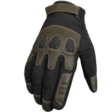 (Xl, N28 green) Anti-slip Touch Screen Full Finger Gloves Racing Off-road Riding Electrombile Gloves
