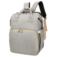 (Grey) Multifunctional And Large-capacity Student Backpack
