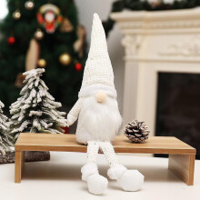 (Beige) Christmas Decoration Supplies Decoration Doll Christmas Decorations Doll Window Decoration