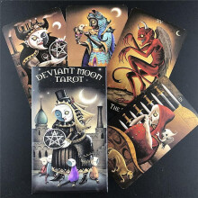 (78pcs tt12) Nicoletta Ceccoli Tarot Deck Cards Five Languages Beginners Set Divination 78 Card Full Color Card Game Board With Pdf Guidebook
