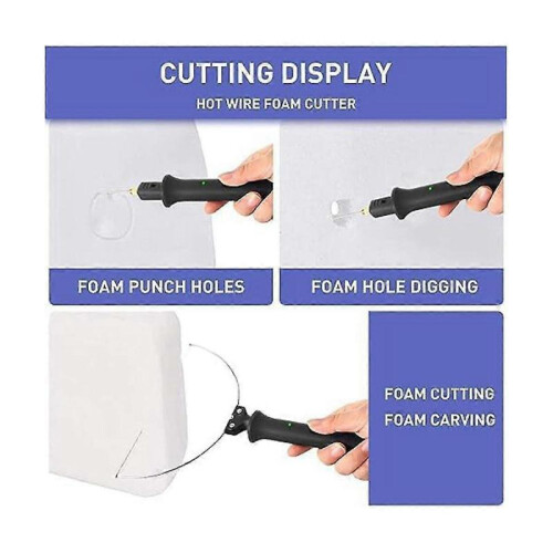 9pcs Hot Wire Foam Kit, Electric And Flat Cutting for Arbitrary , Wide Applicat Us Plug 1