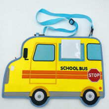 (Style 2 car) Learning Board Educational Toys For Children And Infants Dressing Release Buckle Portable Felt Learning Board