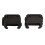 Nylon Folding M4 Front Rear Battle Sights Black 6.8x2.8x2.5cm 7