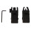 Nylon Folding M4 Front Rear Battle Sights Black 6.8x2.8x2.5cm 2