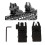 Nylon Folding M4 Front Rear Battle Sights Black 6.8x2.8x2.5cm 15