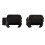 Nylon Folding M4 Front Rear Battle Sights Black 6.8x2.8x2.5cm 10