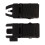 Nylon Folding M4 Front Rear Battle Sights Black 6.8x2.8x2.5cm 11