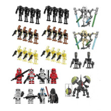 (style 12) 2025 Star Wars Minifigures, Super Battle Droid And B1 Battle Droid Army Building Block Action Toy Figures