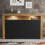 Creative Furniture Aether 155cm Sideboard LED - Oak & Black Matt Doors 4