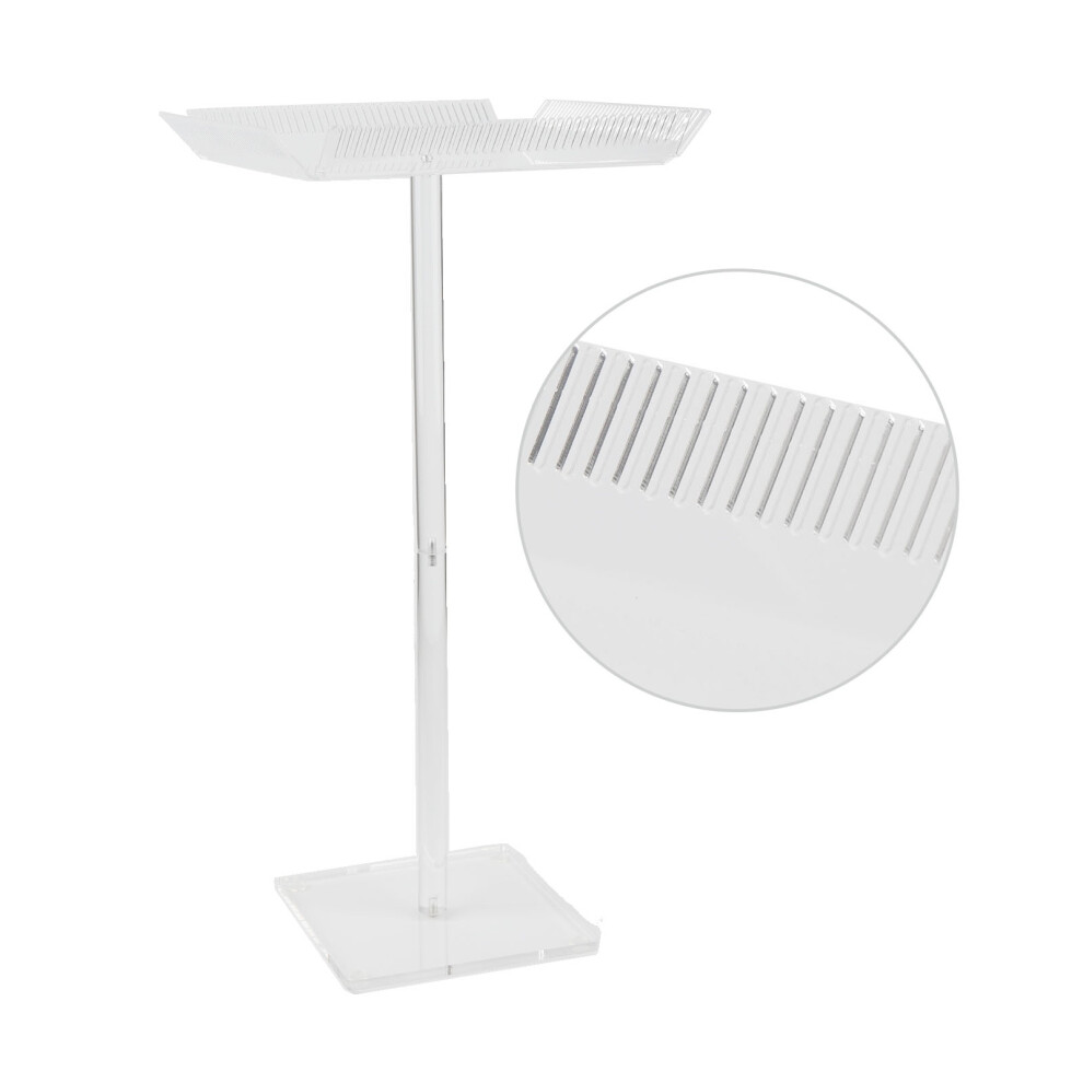 Acrylic Hair Extension Stand - Transparent Braiding Rack with Separator Holder