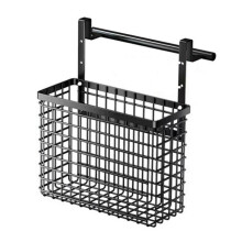 (1) Over The Cabinet Door Organizer Storage Basket with Adjustable Heights for Kitchen and Bathroom Home Organization Tool