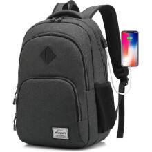 (Dark Grey) Laptop Backpack With Ch Ant Travel Backpacks Colle Backpack Bag Fit 15.6 Inch Laptop Backpack For Men(