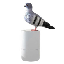 (grey) Pigeons Automatic Foaming Soap Dispenser Touchless Hand Soap Foam Dispenser Induction Hand Washer for Hotel Bathroom  White