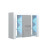 Creative Furniture Harbor 97cm Sideboard LED  - White & Grey Gloss Doors 6