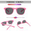 (Pink) Ized Tpee Flexible Frame 100% Uv Kids Sunglasses 1