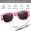 (Pink) Ized Tpee Flexible Frame 100% Uv Kids Sunglasses 2