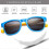 (Blue-Yellow) Ized Tpee Flexible Frame 100% Uv Kids Sunglasses 4