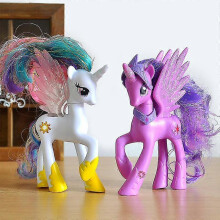 (A02) 15 Ornts Doll Toys Rainbow Sprint 14cm Pvc Mini Horse For Girls