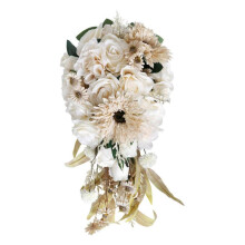 Wedding Bridal Bouquet Wedding Artificial Flowers Water Drop Waterfall Holding Flowers All-match for Church Weddings