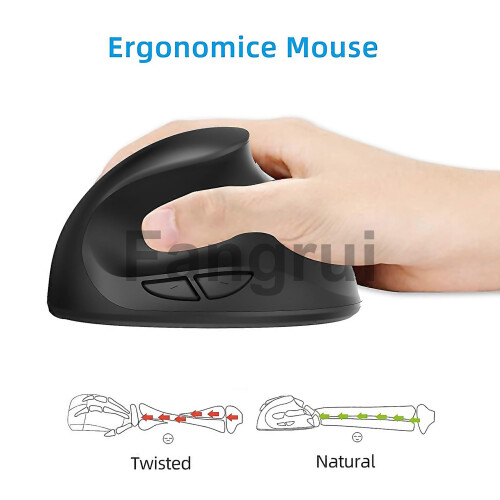 per X10 24g mouse da gioco ergonomico verticale ricaricabile wireless 1