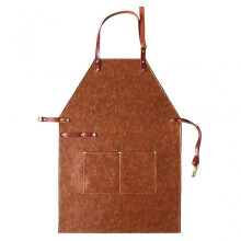 Leather Work Apron with Pockets for Men Women Heavy Duty Chef Cooking Aprons for Kitchen BBQ Grill Floral Artist Coffee Shop