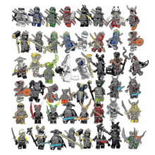 48 Piece Set Ninjago Miniatures Set Action Figures Children's Toys Birthday Party Gifts for Adults and Children Boys and Girls