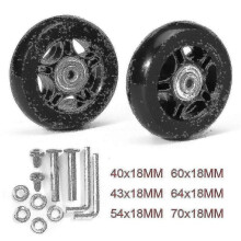 (90mm*24mm) Silent Ty Case Suitcase Wheel Rubber Runner Suitcase Ing Rep Kit -45mm*18mm-tter