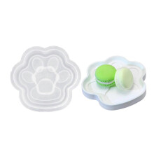(cat paw tray) Creative Cats Paws Silicone Mold Silicone Epoxy Molds Hand-Making Plate Mold for Resin Crafts and Home Decors Versatile Use