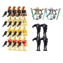 (style 15) Star Wars minifigures, Super Battle Droid and B1 Battle Droid Army building block action toy figures
