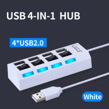 Dockingstation Olaf 4/7 poorten USB HUB 2.0 adapter High Speed,,4 poorten wit