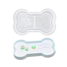 (bone tray) Creative Cats Paws Silicone Mold Silicone Epoxy Molds Hand-Making Plate Mold for Resin Crafts and Home Decors Versatile Use