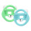 (Green blue) 1 Pair Racing Steering Wheel for Switch Joy Con Controller Handle Grip Gameing Accessory  Red and blue 1