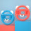 (Red and blue) 1 Pair Racing Steering Wheel for Switch Joy Con Controller Handle Grip Gameing Accessory  Red and blue 5