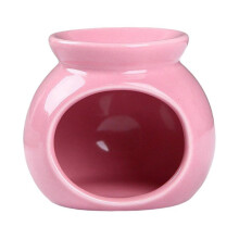 (Pink) Portable Candle Wax Warmer Essential Oil Burners Scented Diffuser Tealight Holder for Home Meditations Bedroom Decors  Yellow