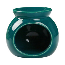 (malachite green) Portable Candle Wax Warmer Essential Oil Burners Scented Diffuser Tealight Holder for Home Meditations Bedroom Decors  Yellow