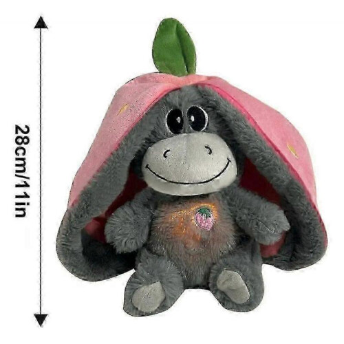(Pink) 2025 Breathing Donkey, Cute Plush Toy 1